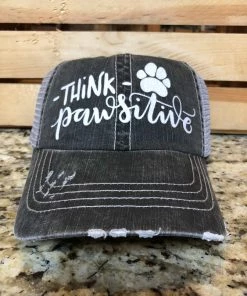 JJ’s Designs Ball Caps Think Pawsitive Cap