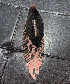JJs Designs & Boutique Leather Feather Charms