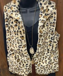 Charlie Paige Leopard Vest Dusters - Kimonos