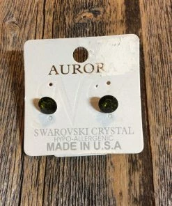 Aurora Accessories Small Swarovski Crystal Earrings