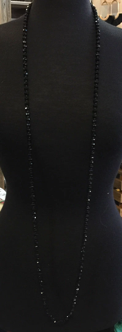 JJs Designs Deep Black Sparkly Beads