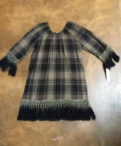 Uncle Frank Sale Olive Green Plaid Tunic Was $119.95