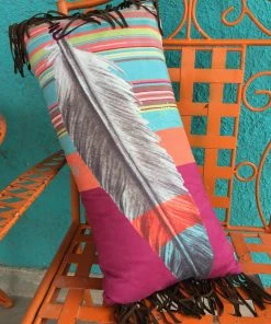 HiEnd Serape Feather Pillow Decor