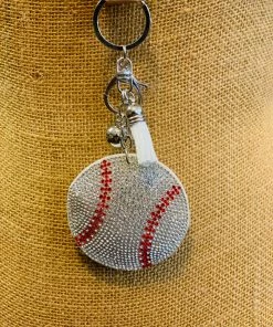 Crystal Avenue Accessories Baseball/Softball Key Chains