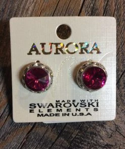 Aurora Swarovski Crystal Halo Earrings Accessories