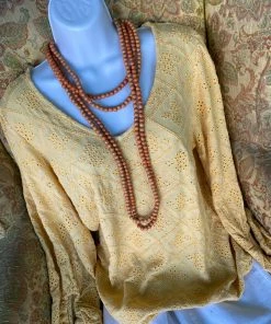 Dear John Yellow Eyelet Blouse Ladies