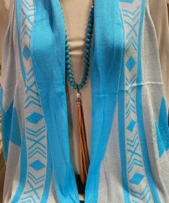 JJs Designs & Boutique Orange Village Baige/Turk Vest