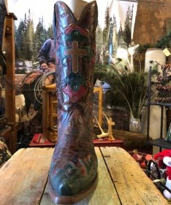 Boots Corral Chestnut Marbled Brown Leather R1008 (PM)