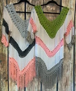JJs Designs & Boutique Crochet Cover Ups- 2 Colors