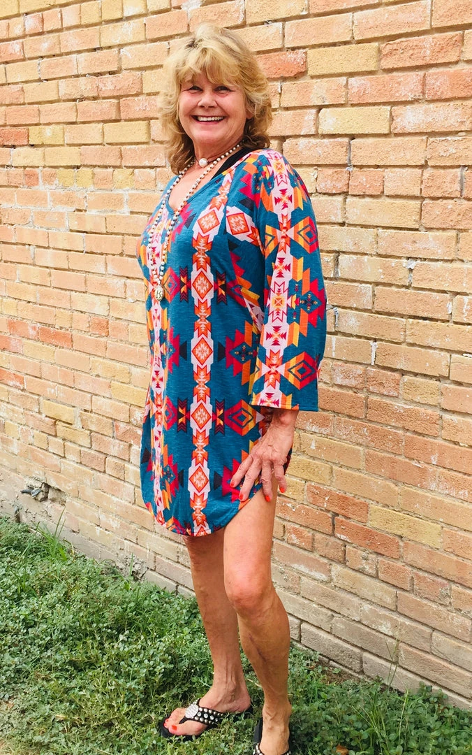 L&B Aztec Print Tunic
