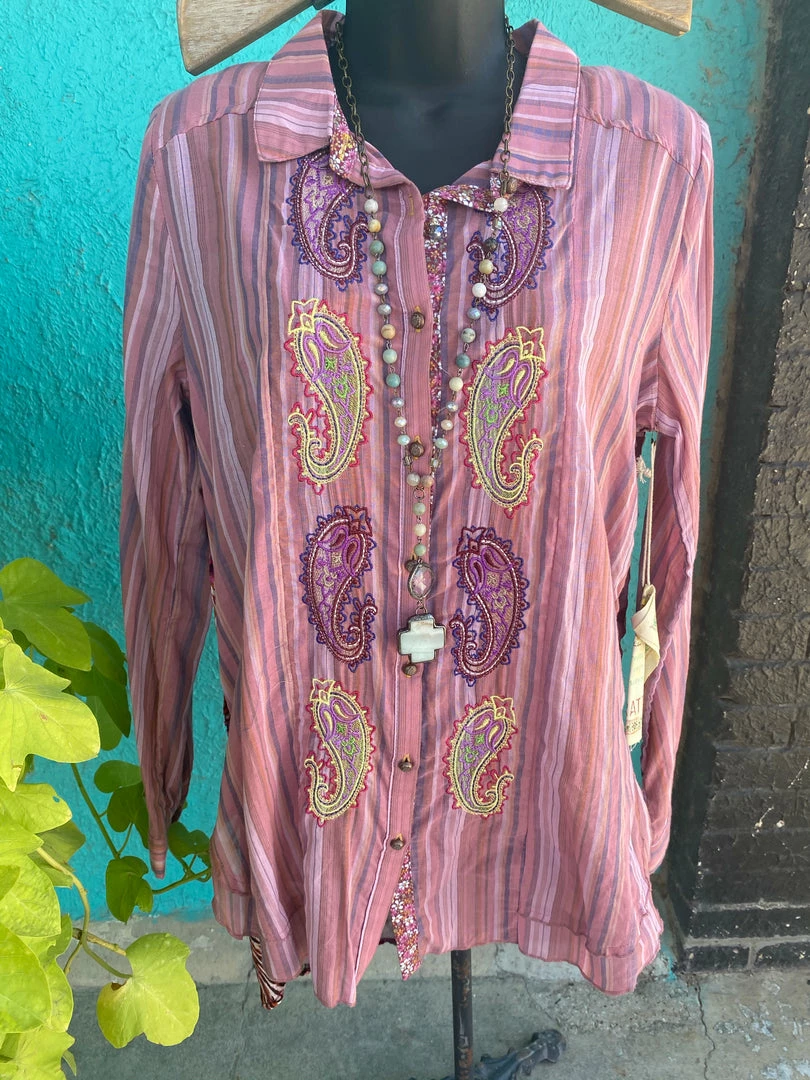 Ladies Aratta Purple/Pink Blouse