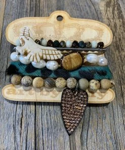 Art By Amy Jewelry Leather Multi Strand Bracelets - 2 Styles