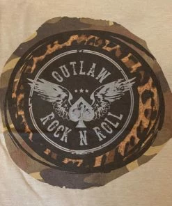 JJs Designs & Boutique Outlaw Rock N Roll T-shirt T-Shirts