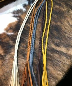 JJs Designs Accessories Leather Braided Bolo Cords - 6MM