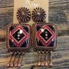 JJ’s Designs Red Navajo Earrings