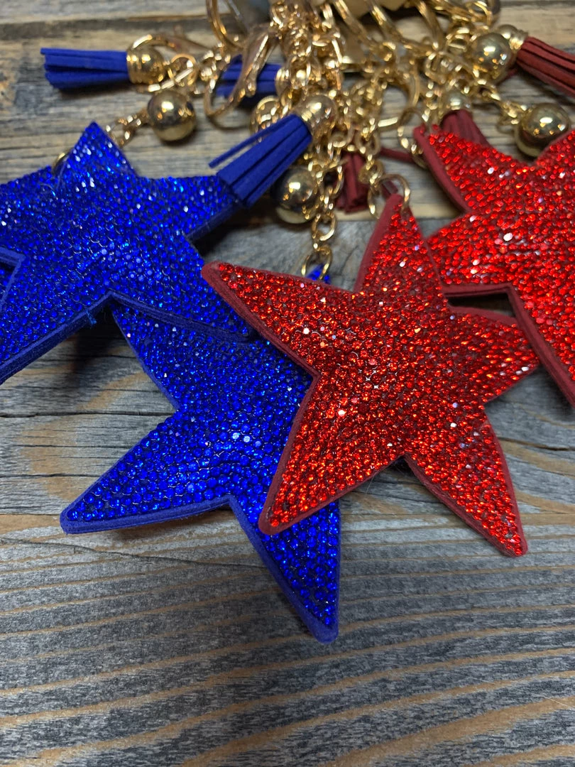Crystal Avenue Star Key Chains Accessories