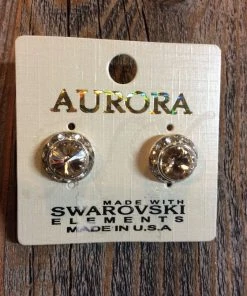 Aurora Swarovski Crystal Halo Earrings Accessories