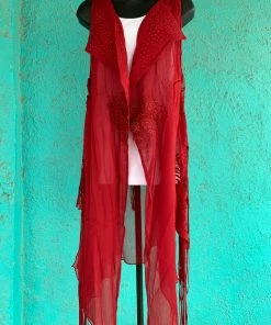 Red Pretty Angel Vest Ladies