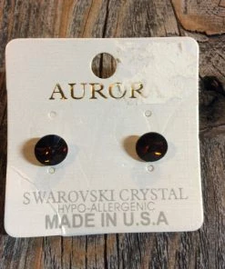 Aurora Accessories Small Swarovski Crystal Earrings