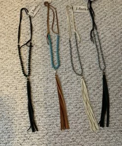 J Forks Designs J Forks Beaded Fringe Necklace
