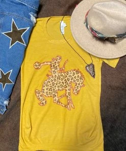 Ranch Swag Bucking Bronc Animal Print Outline IT-Shirt T-Shirts