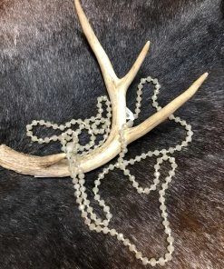 JJs Designs Cream Sparkly Long Beads