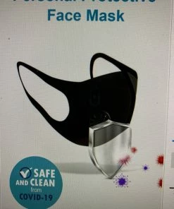 JJs Designs Black Unisex Face Mask-
