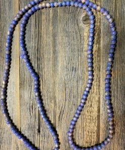 A Rare Bird Accessories Teakwood Bead Necklace