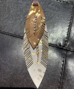 JJs Designs & Boutique Leather Feather Charms