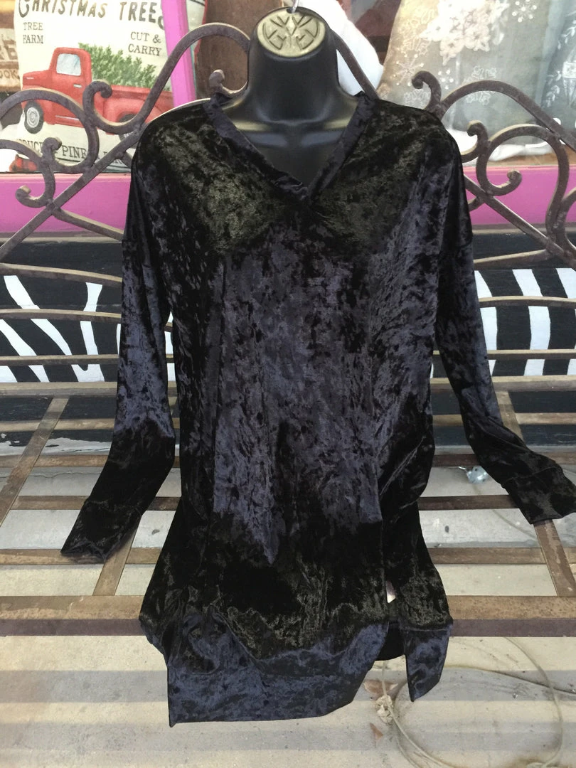 Bellamie Tunics Velvet Black Tunic