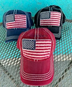 KB Premium Headwear America USA Flag Baseball Cap Accessories