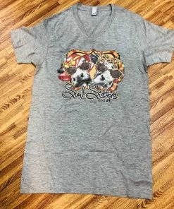 JJ’s Designs “Soul Sisters” - Diva Cows With Cheetah T-shirt Ladies
