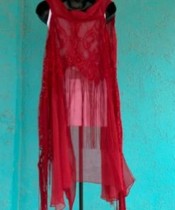 Red Pretty Angel Vest Ladies