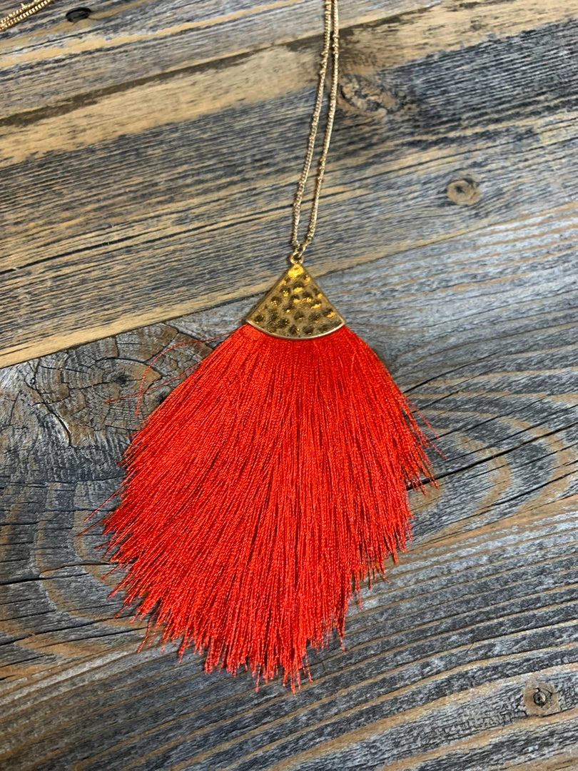JJs Designs Accessories Thread Tassel Necklace