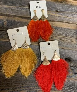 JJs Designs & Boutique Teardrop Thread Earrings Accessories