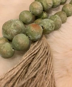 Tha Wholesale Guy Clay Rosary Beads W/Tassel Accessories