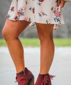 Libery Black Rojo Concho Fringe Peep Toes Boots