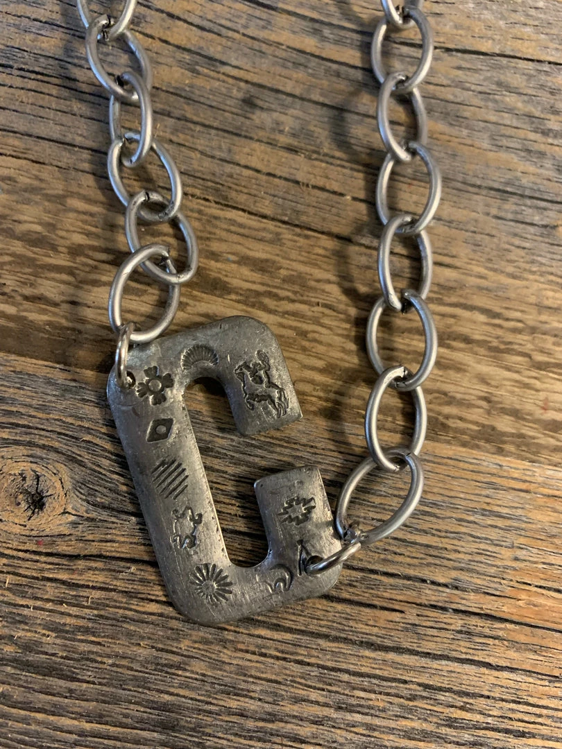 Art By Amy Jewelry Aztec “Initial” Necklace -various