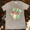 JJs Designs Ladies Cactus & Skull T-Shirt