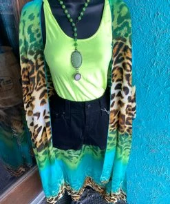 Now N Forever Cheetah Kimono Ladies