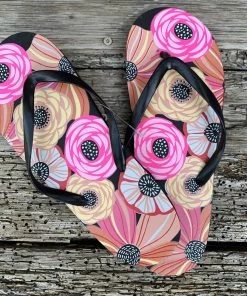 Avenue 9 Ladies Tropical Flip Flops
