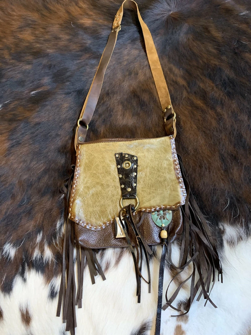 Mosco Creations Leather Flap Cross-Body Purse