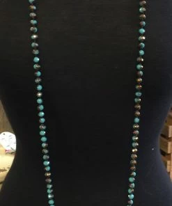 JJs Designs Baby Blue And Copper Sparkly Beads Accessories