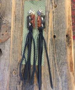 JJ’s Designs Accessories Leather Belt Earring With Fringe