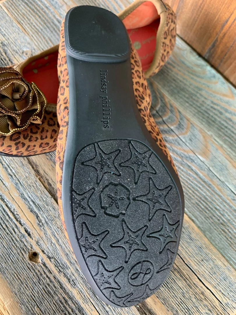 Lindsay Phillips Liz Cheetah Ballet Slipper Ladies