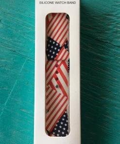 JJs Designs American Flag I Watch Band