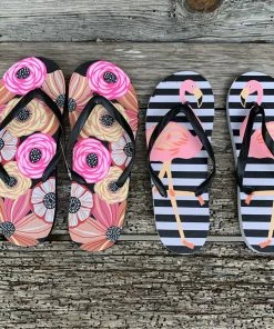 Avenue 9 Ladies Tropical Flip Flops
