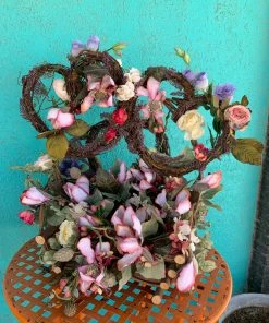 JJs Designs Decor Spring Floral Basket