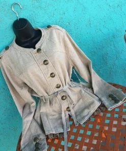 Aratta Linen Blend Jacket Blouses