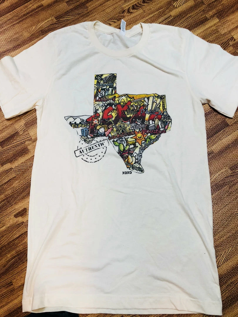 XOXO Art Ladies XOXO Texas T-Shirt